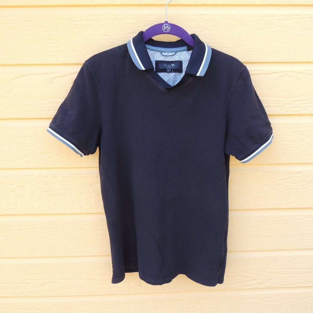 Ted Baker Polo  Golf Shirt Waffle Weave Women's Size 2